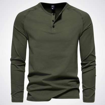 Alfio™ - Maglia Casual Henley a Maniche Lunghe