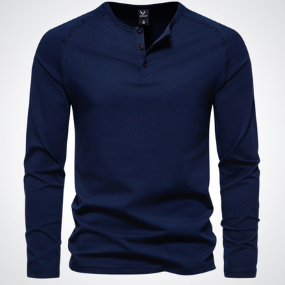 Alfio™ - Maglia Casual Henley a Maniche Lunghe