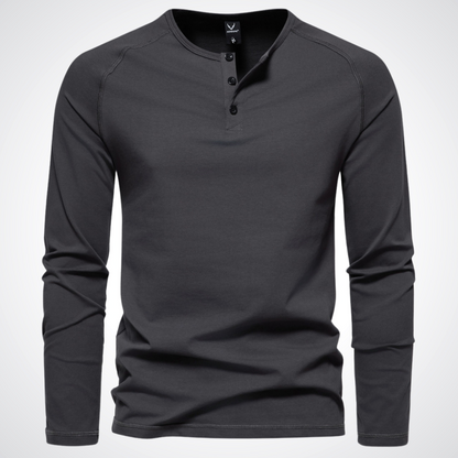 Alfio™ - Maglia Casual Henley a Maniche Lunghe