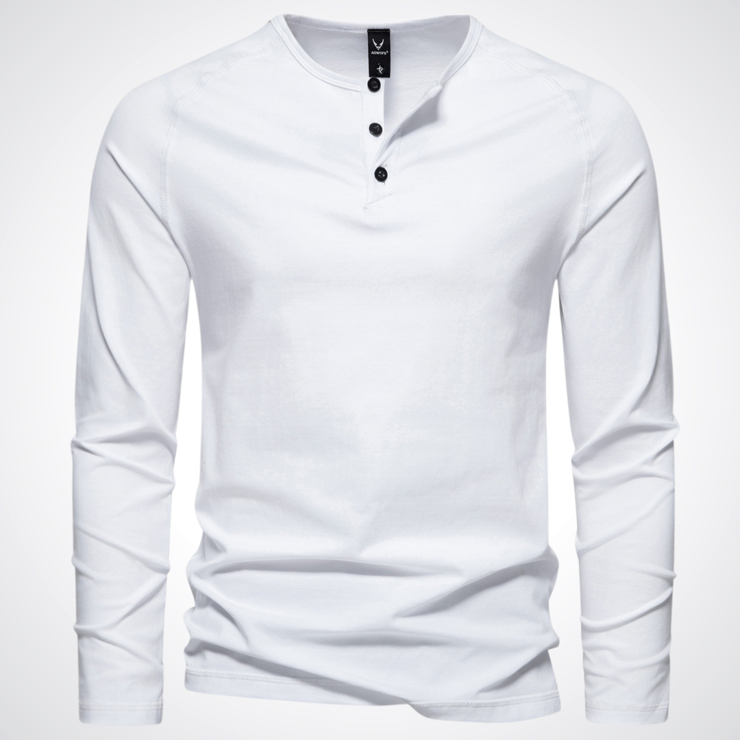 Alfio™ - Maglia Casual Henley a Maniche Lunghe