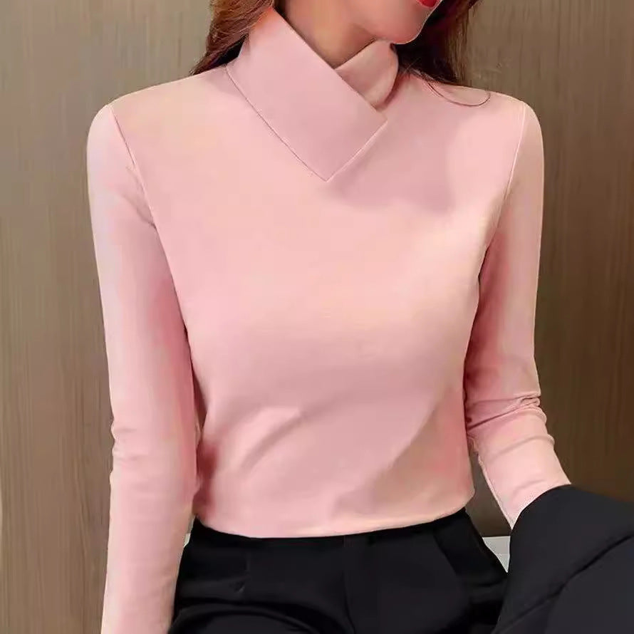 Antonella™ - Maglia a Manica Lunga con Collo Alto