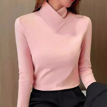 Antonella™ - Maglia a Manica Lunga con Collo Alto