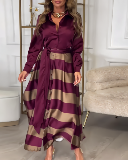 Arianna™ - Elegante Completo in Raso 2 Pezzi