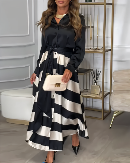 Arianna™ - Elegante Completo in Raso 2 Pezzi
