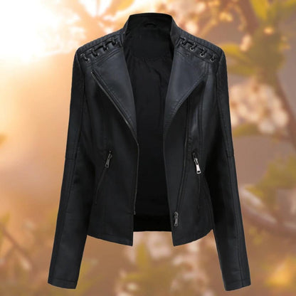 Camila™ - Giacca in Pelle Vegana Vintage