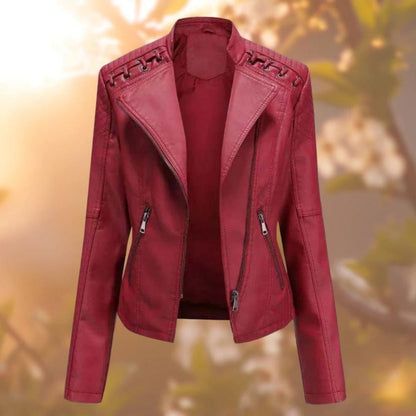 Camila™ - Giacca in Pelle Vegana Vintage