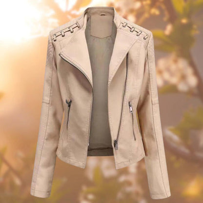 Camila™ - Giacca in Pelle Vegana Vintage