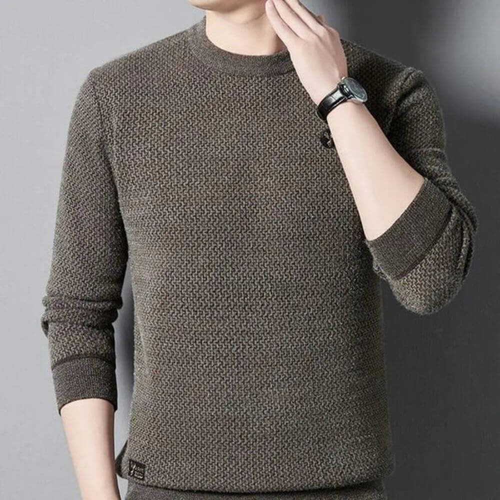 Roberto™ - Maglione in Maglia Foderato in Pile